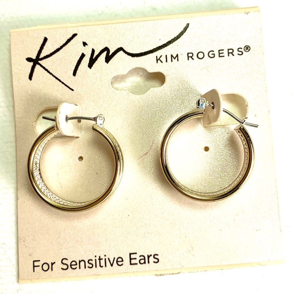 Silver & Gold Hoops by Kim Rogers